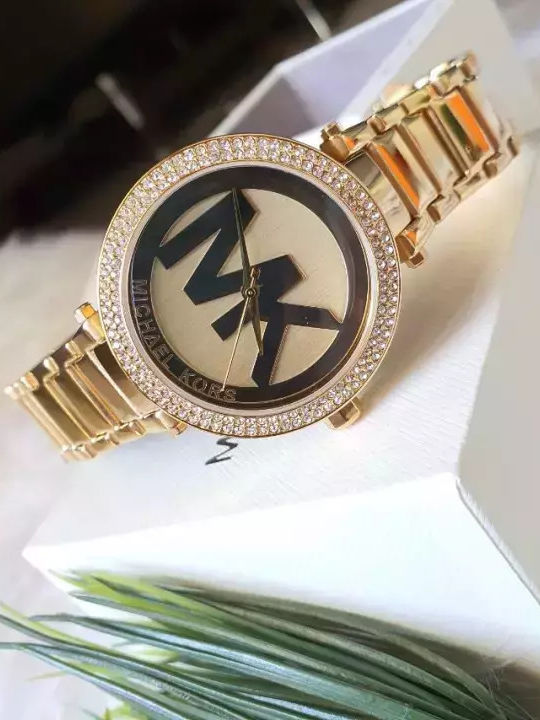 Michael Kors Parker Women's Watch with Gold Metal Bracelet