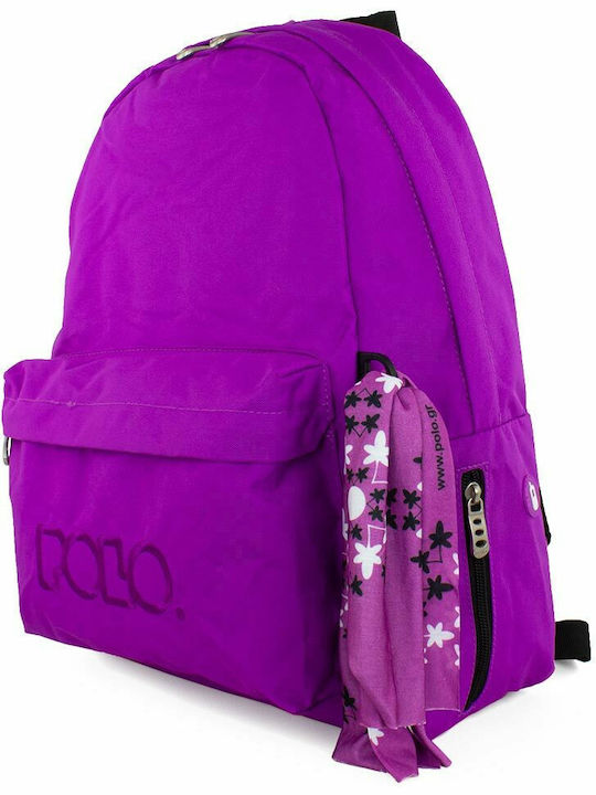 Polo Original 600D School Bag Backpack Junior High-High School in Purple color 23lt 2021