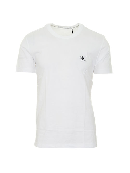 Calvin Klein Herren T-Shirt Kurzarm Weiß