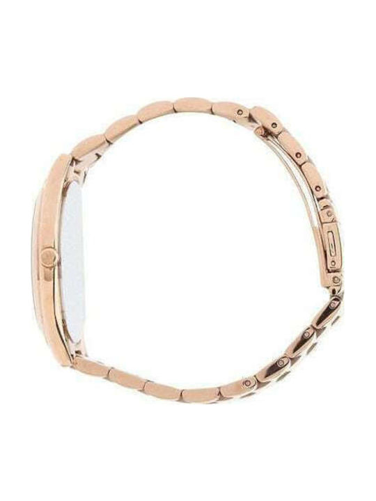 Michael Kors Runway Women's Watch with Pink Gold Metal Bracelet