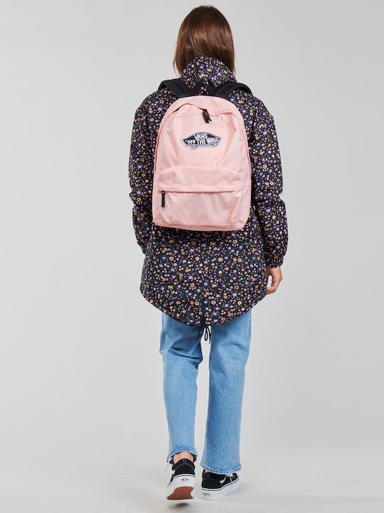 Vans Realm School Bag Backpack Junior High-High School Powder Pink 22lt
