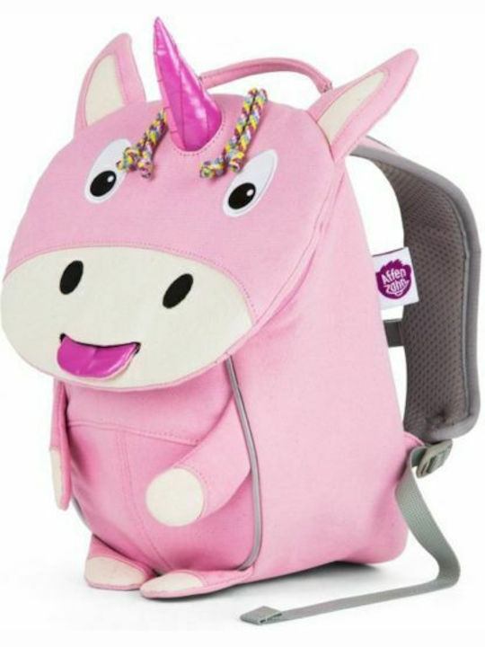 Affenzahn Ulrike The Unicorn Schulranzen Rucksack Kindergarten Rosa mit Flaschenhalter