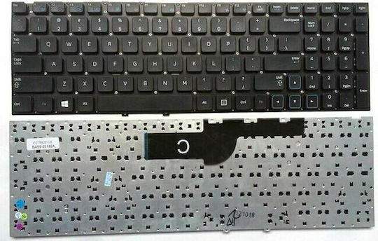 Laptop Keyboard for NP300E NP300V NP300E5A without Frame and English (US) Layout in Black Color NP300V5A