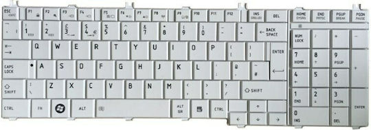 Tastatură Laptop Pentru Satellite C650/C660/C665/C670 Fără Cadru Și Dispunere Engleză (SUA) În Culoare Albă