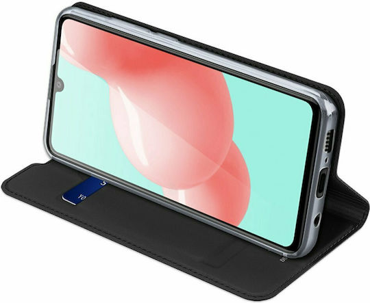 Dux Ducis Skin Pro Buchen Sie Synthetisches Leder Schwarz (Galaxy A41)