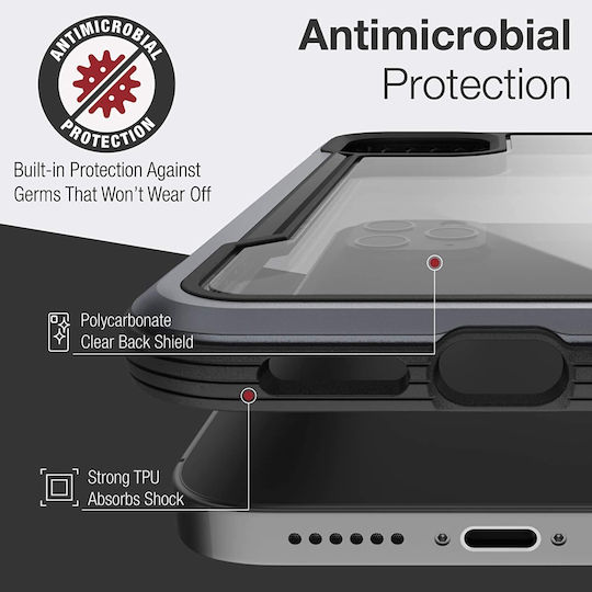 X-Doria Raptic Shield Pro Umschlag Rückseite Kunststoff Rot (iPhone 13 Pro)