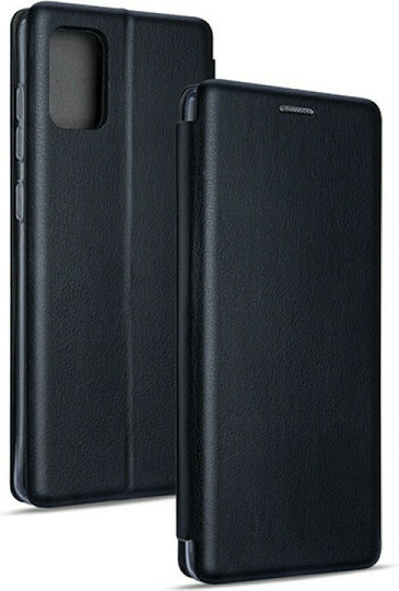 Elegance Book Piele artificială Negru (Galaxy A71)