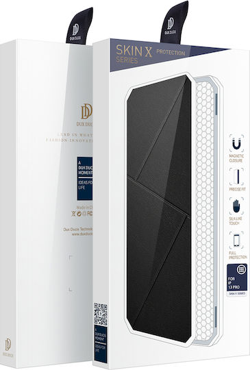 Dux Ducis Skin Pro Book Δερματίνης / Πλαστικό Μαύρο (iPhone 13 Pro)