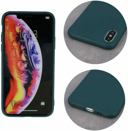 Matt Back Cover Σιλικόνης 1.2mm Πράσινο (Redmi 9A / 9AT)