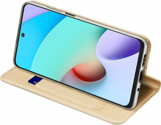 Dux Ducis Skin Pro Book Δερματίνης Χρυσό (Redmi 10 / 10 2022)