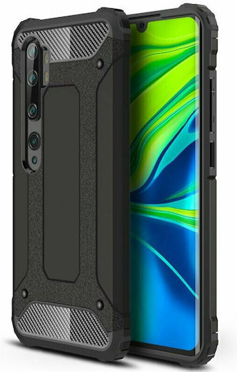 Hurtel Hybrid Armor Back Cover Πλαστικό Μαύρο (Xiaomi Mi Note 10 / Mi Note 10 Pro)