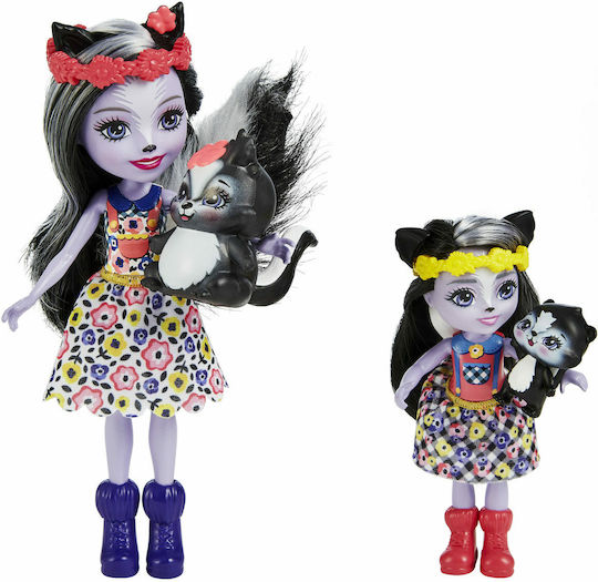 Mattel Sage Skunk, Caper Sabella Skunk & Stiper Doll Enchantimals for 4++ Years