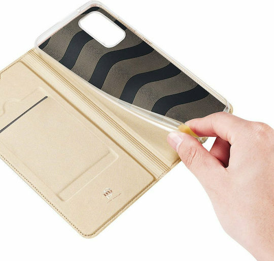 Dux Ducis Skin Pro Book Piele artificială Auriu (Galaxy A41)