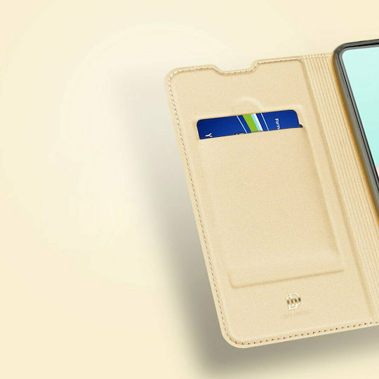 Dux Ducis Skin Pro Book Piele artificială Auriu (Galaxy A41)