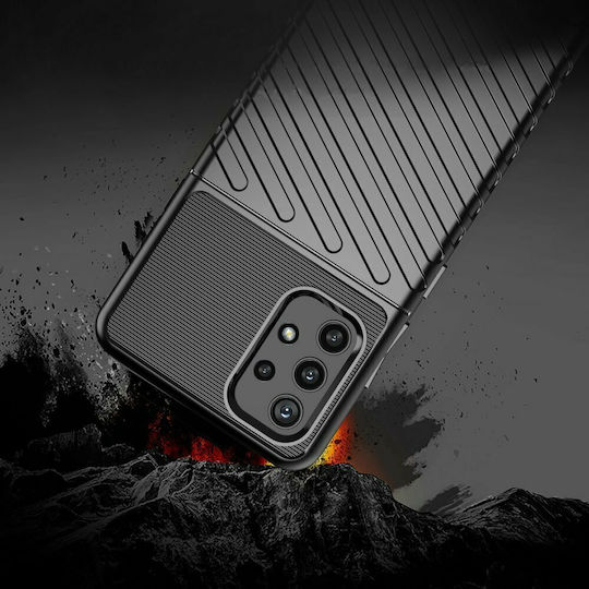Hurtel Thunder Back Cover Σιλικόνης Μαύρο (Galaxy A32 4G)
