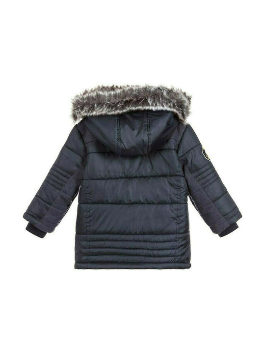 Losan Kids Quilted Jacket short Hooded Gray