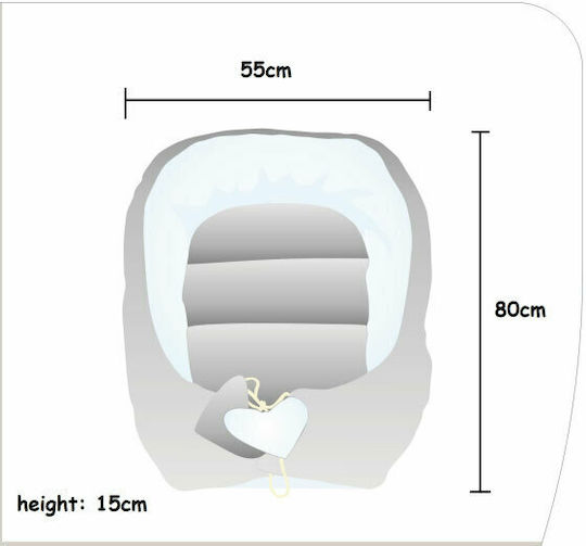 Tuttolina Royal Flounce Baby Nest Mint 80x55cm