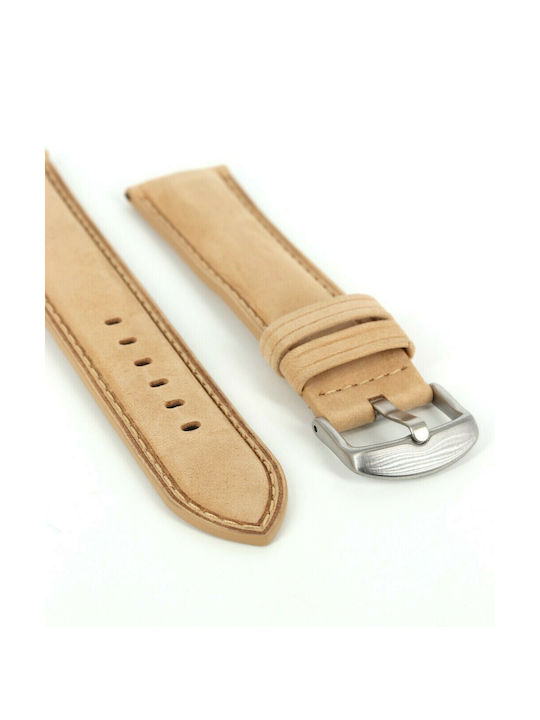 Rochet Leather Strap Beige 22mm