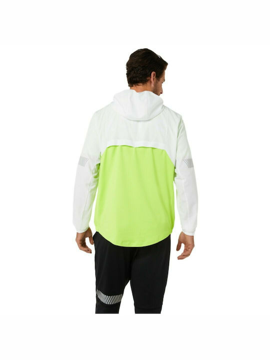 ASICS Lite Show Men's Jacket Brilliant White / Hazard Green