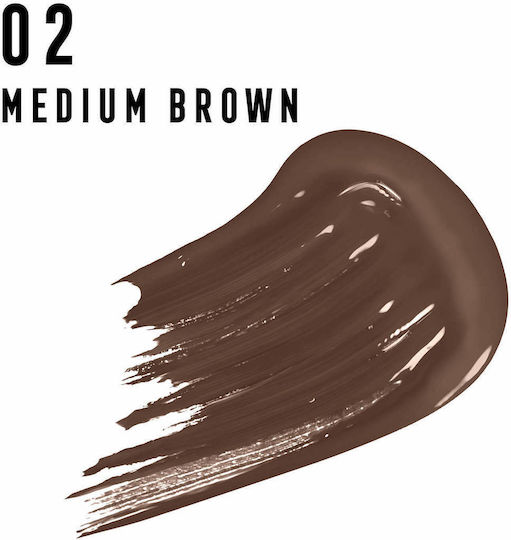 Max Factor Browfinity Longwear Mascara pentru Sprâncene 002 maro mediu
