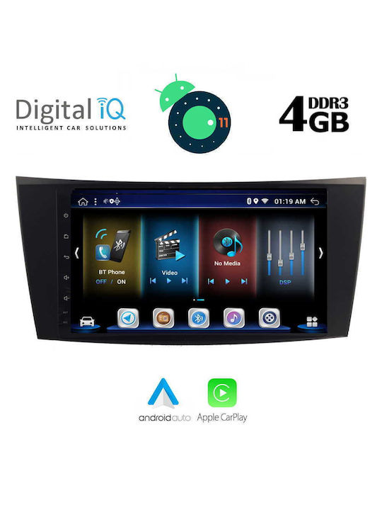 Digital IQ BXD 6407_GPS Ηχοσύστημα Αυτοκινήτου για Mercedes Benz CLS 2003-2009 / E W211 (Bluetooth/USB/WiFi/GPS) με Οθόνη Αφής 8"