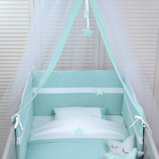 Baby Oliver Baby Bettwäsche-Set Für Krippe Grün 2 Stück