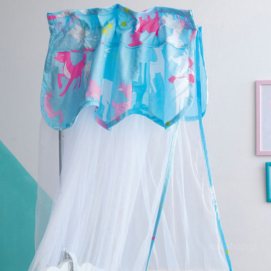 Palamaiki Set Für Krippe Baby Satin Blau 7Stück