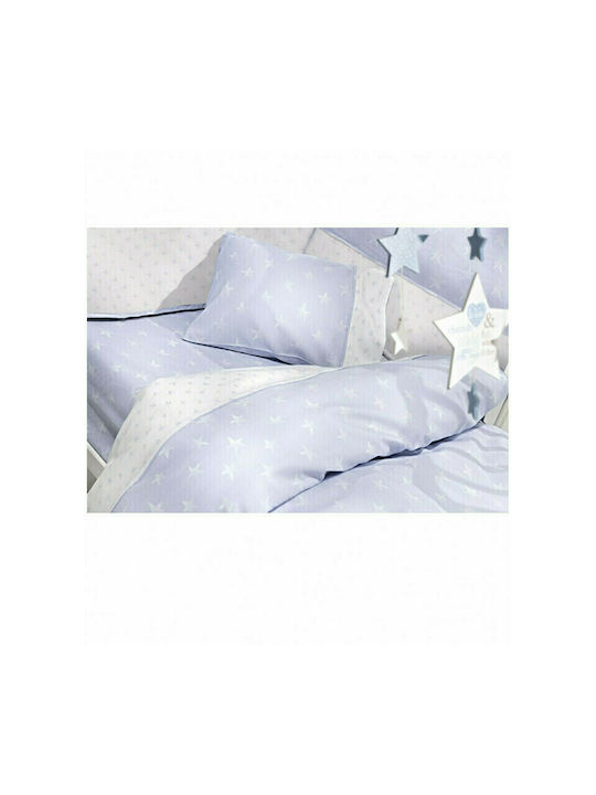 Guy Laroche Σετ Σεντόνια Μονά Βαμβακερά Heaven Γαλάζιο 165x250cm 3τμχ