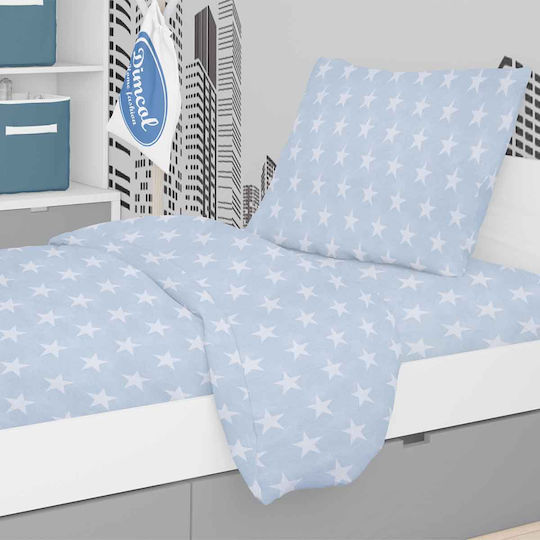 Dimcol Комплект чаршафи Единично Памучни Star 33 Силиций 160x240см 3бр