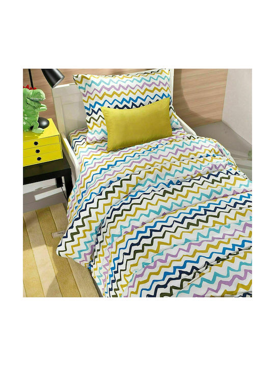 Saint Clair Sheet Set Single Cotton Funny Multi 160x250cm 3pcs