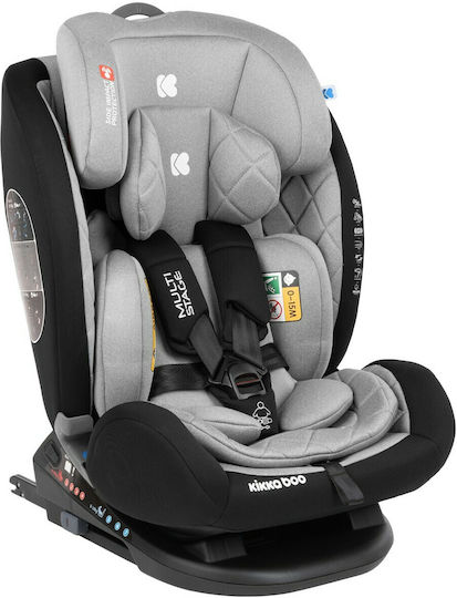 Kikka Boo Multistage Детско Столче за Кола с Isofix Светло сиво 0-36 кг