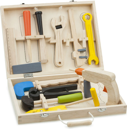 New Classic Toys Rollenspielzeug Werkzeugset aus Holz 10Stück