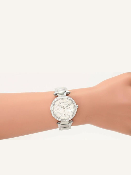 Michael Kors Parker Ρολόι Μπαταρίας με Μεταλλικό Μπρασελέ