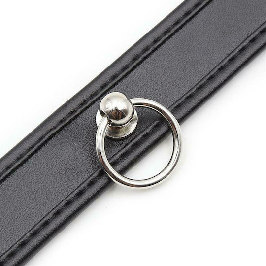 Fetish Addict Collar With Hoop Halsband Black
