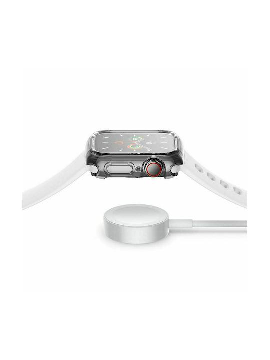 Spigen Ultra Hybrid Силиконов Калъф със Стъкло в Прозрачен цвят за Apple Watch 41 мм