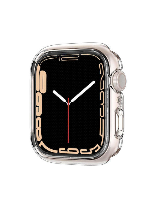 Spigen Ultra Hybrid Силиконов Калъф със Стъкло в Прозрачен цвят за Apple Watch 41 мм