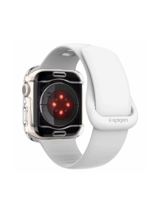 Spigen Ultra Hybrid Силиконов Калъф със Стъкло в Прозрачен цвят за Apple Watch 41 мм