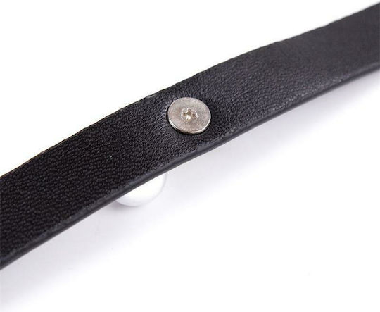Fetish Addict Adjustable Collar with Bell 43cm Κολάρο Black