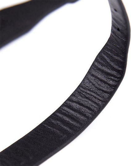 Fetish Addict Adjustable Collar with Bell 43cm Κολάρο Black