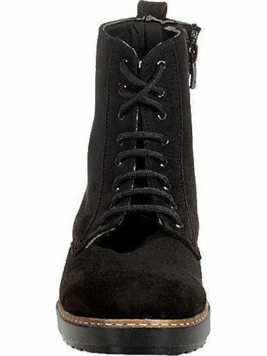 Suede Women's Ankle Boots Black