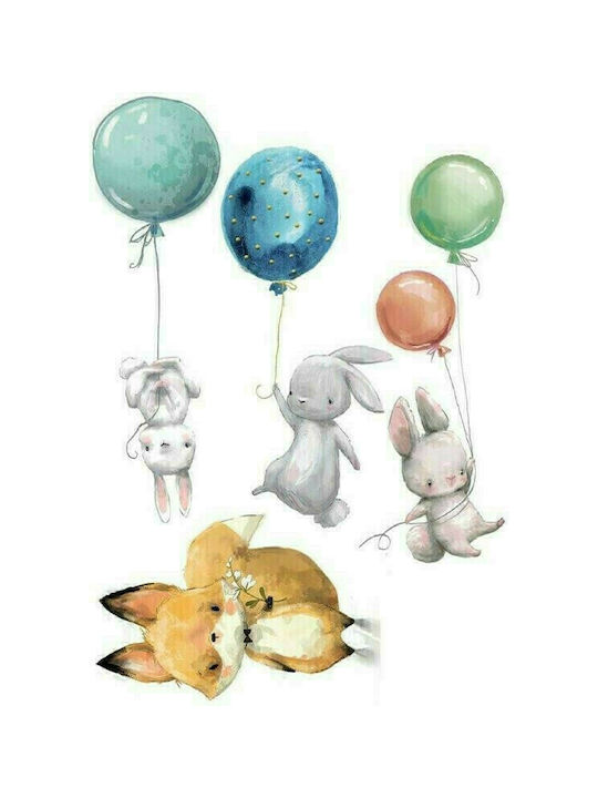 Ango Kids Wall Sticker Watercolour Amimals Xl 9pcs