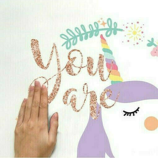 RoomMates Decor Детска стикерна за стена Стена Unicorn Magic Glitter 6бр