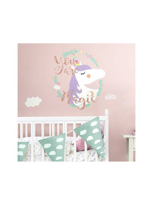 RoomMates Decor Παιδικό Διακοσμητικό Αυτοκόλλητο Τοίχου Unicorn Magic Glitter 6τμχ