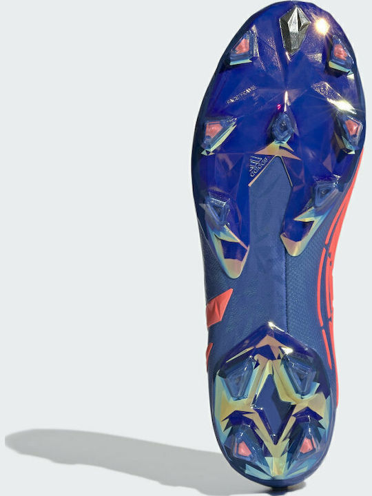 adidas Predator Edge FG Ποδοσφαιρικά Παπούτσια με Τάπες Hi-res Blue / Turbo