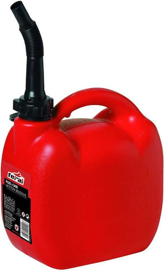 Feral Double Position Fuel Container Plastic with Extension Tube 5lt Red