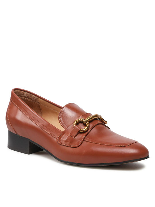 Gino Rossi Lords Δερμάτινα Γυναικεία Loafers Camel