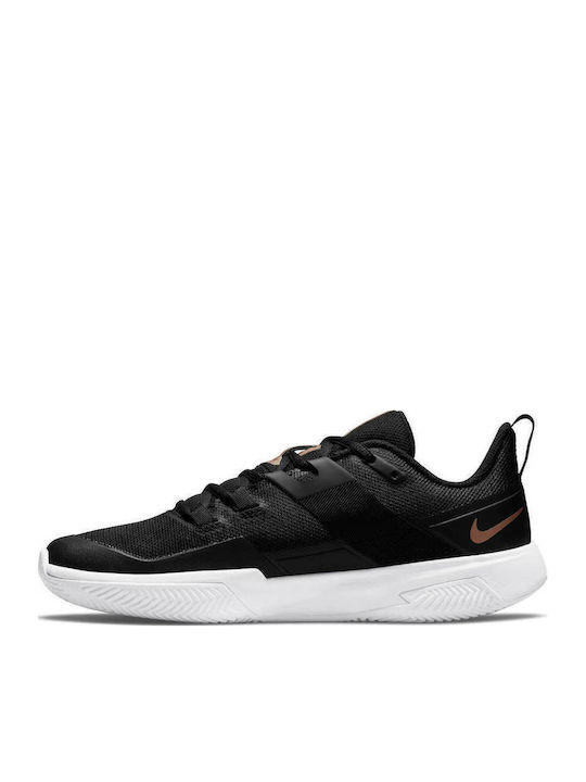 Nike Court Vapor Lite Women's Tennis Shoes for Clay Courts Black / Mtlc Red Bronze / White