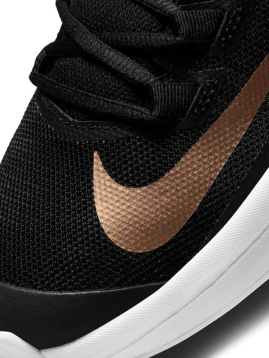 Nike Court Vapor Lite Women's Tennis Shoes for Clay Courts Black / Mtlc Red Bronze / White