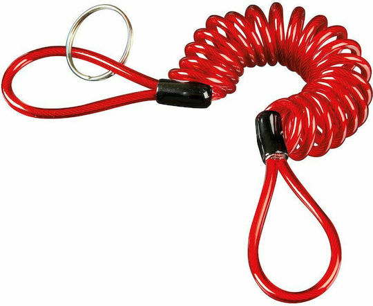 Lampa Reminder Кабел за напомняне за заключване на мотоциклет с дължина 150см. Червен Цвят