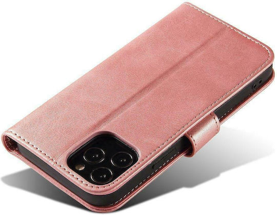 Hurtel Magnet Elegant Book Δερματίνης Ροζ (Redmi Note 9T)